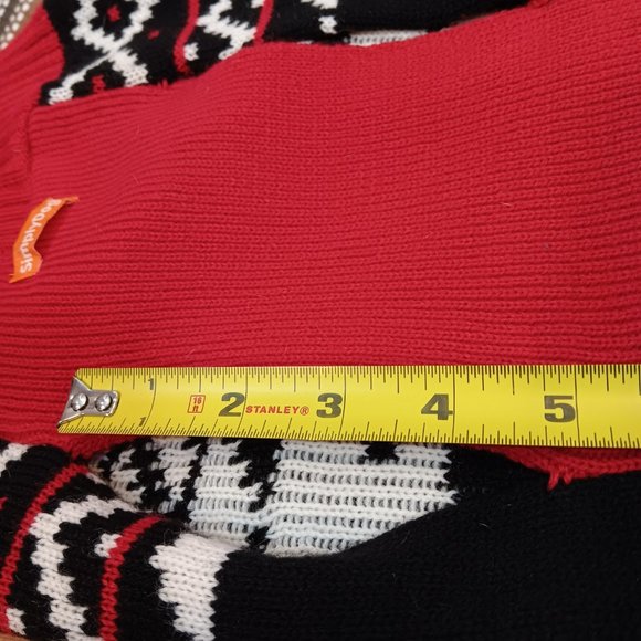 Simply Dog NWOT Knit Dog Sweater Pet Clothing Red Black White Size S Size M - Picture 14 of 16